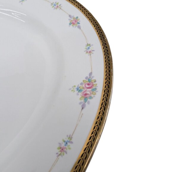 Vtg Noritake M Oval Platter Roses Gold Encrusted Rim N224 Japan 15.5 - Picture 11 of 11